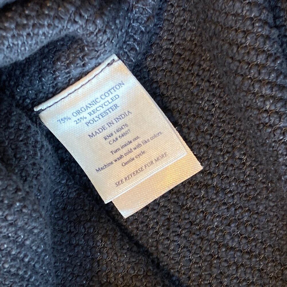 Faherty Whitewater Hoodie Relaxed Fit Organic Mens XXL Fjord Navy NWT - Picture 9 of 12